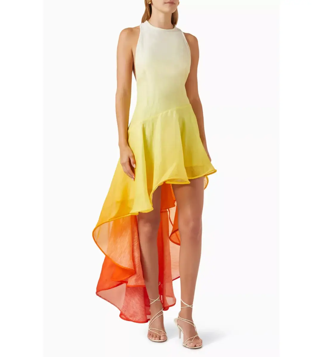 Zimmermann Wonderland Waterfall Mini Dress Sunset Ombre Size 0/ AU 8 for rent on The Volte - main image