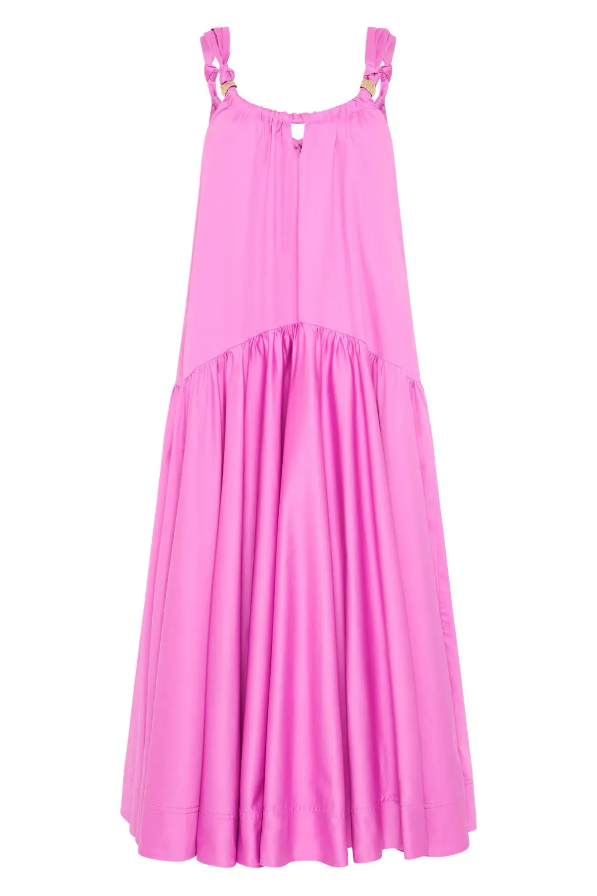 Aje Flora Midi Dress Muted Fuchsia Size 14 - Image 4