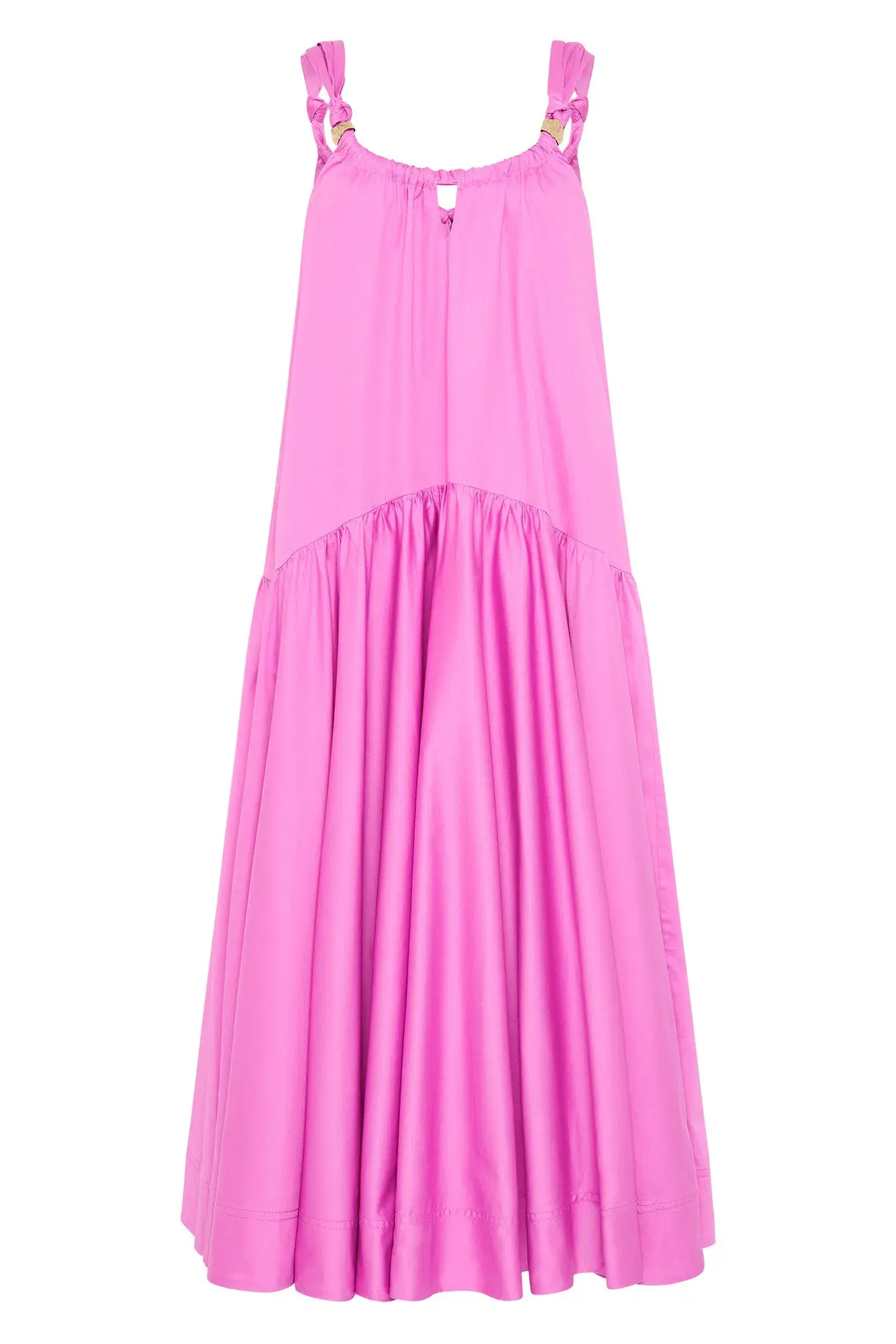 Aje Flora Midi Dress Muted Fuchsia Size 14 - Image 4