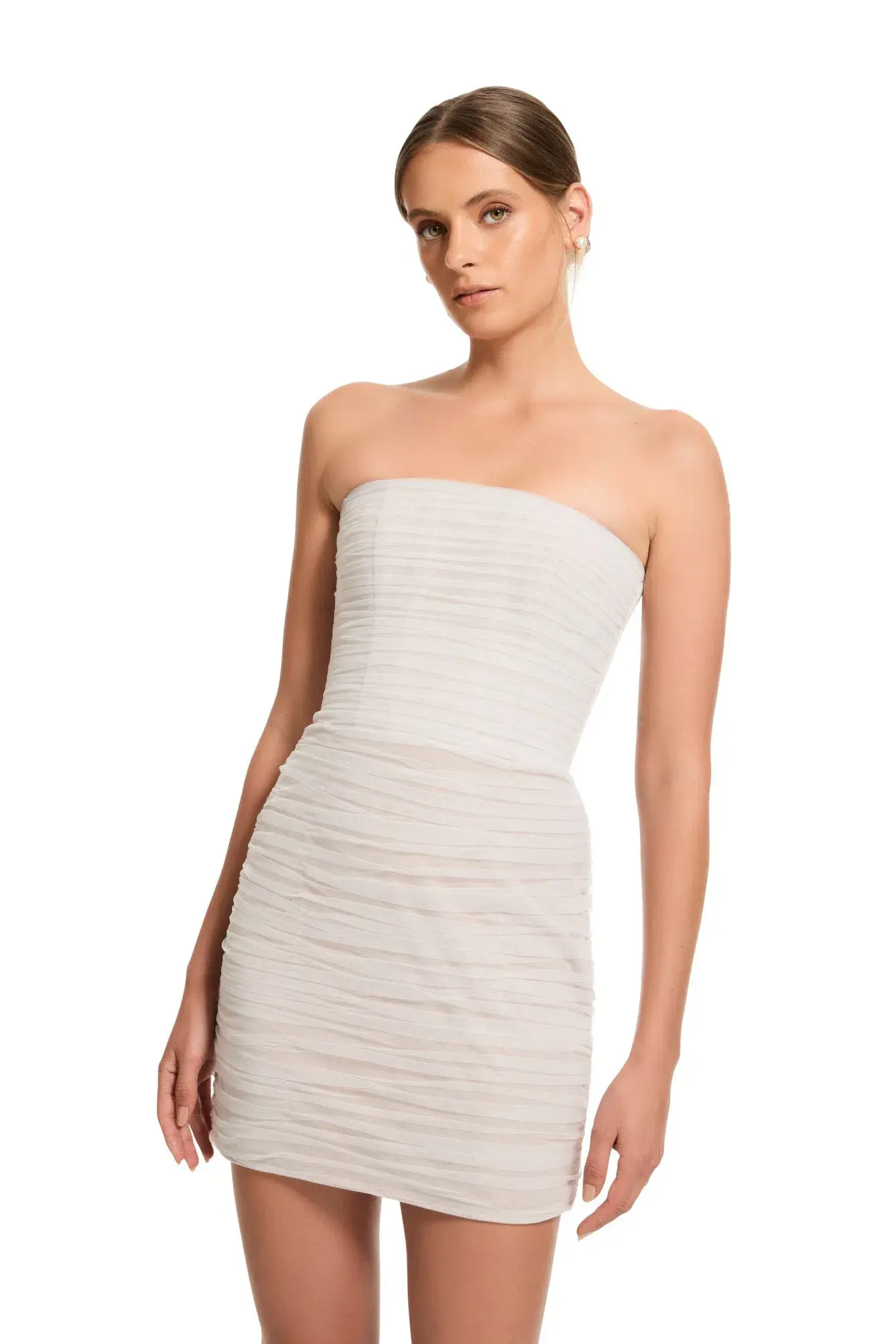 Chosen by Kyha Grier Mini Dress White Size 3 / AU 8 - Image 1