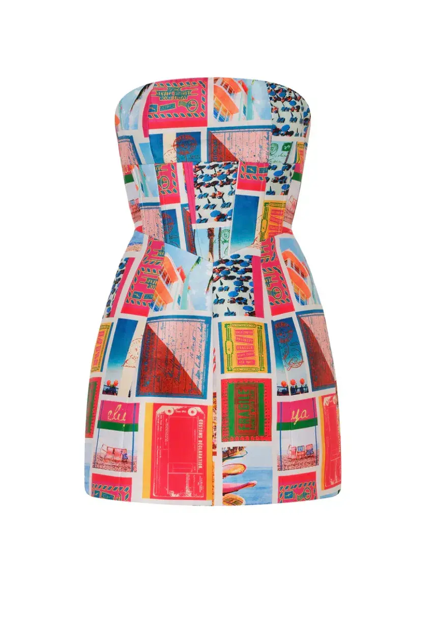 Eliya the Label Messina Mini Dress Vacanza Print Size L / AU 12 - Image 4