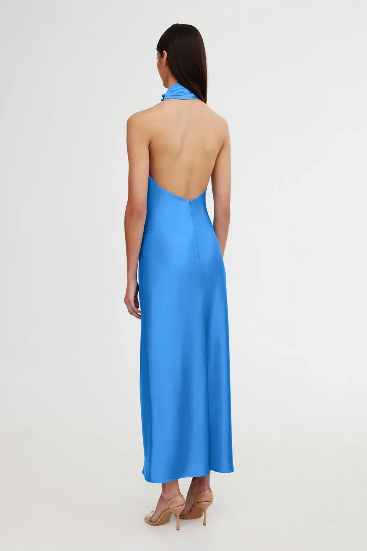 Significant Other Darcy Backless Dress Azure Blue Size 8 - Image 2