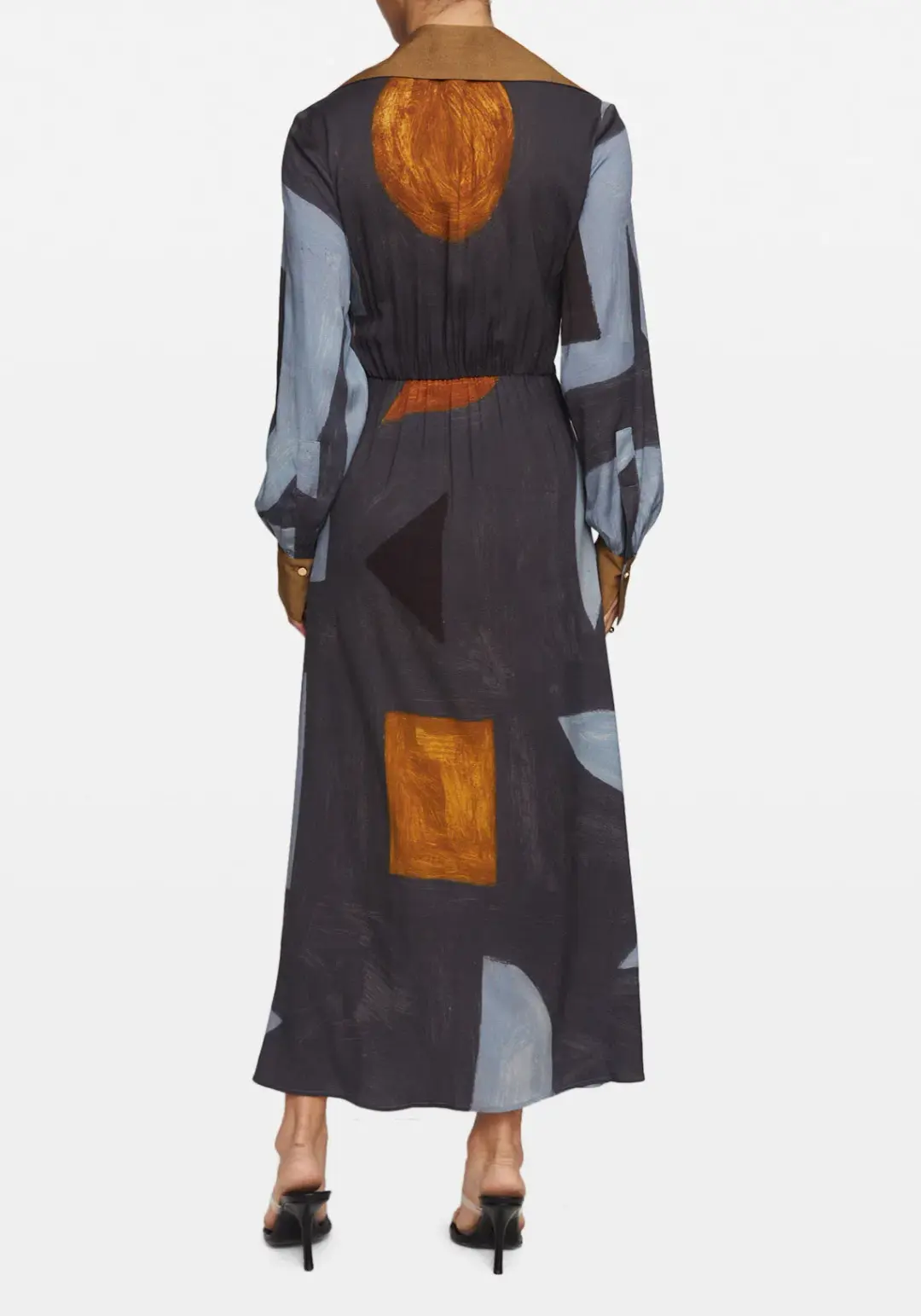 Manning Cartell Tiger Long Sleeve Silk Dress Print Size 6 for rent on The Volte - main image