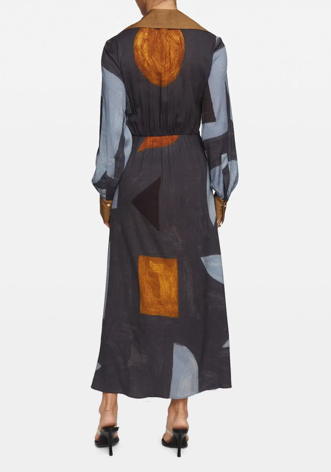 Manning Cartell Tiger Long Sleeve Silk Dress Print Size 6 - Image 3