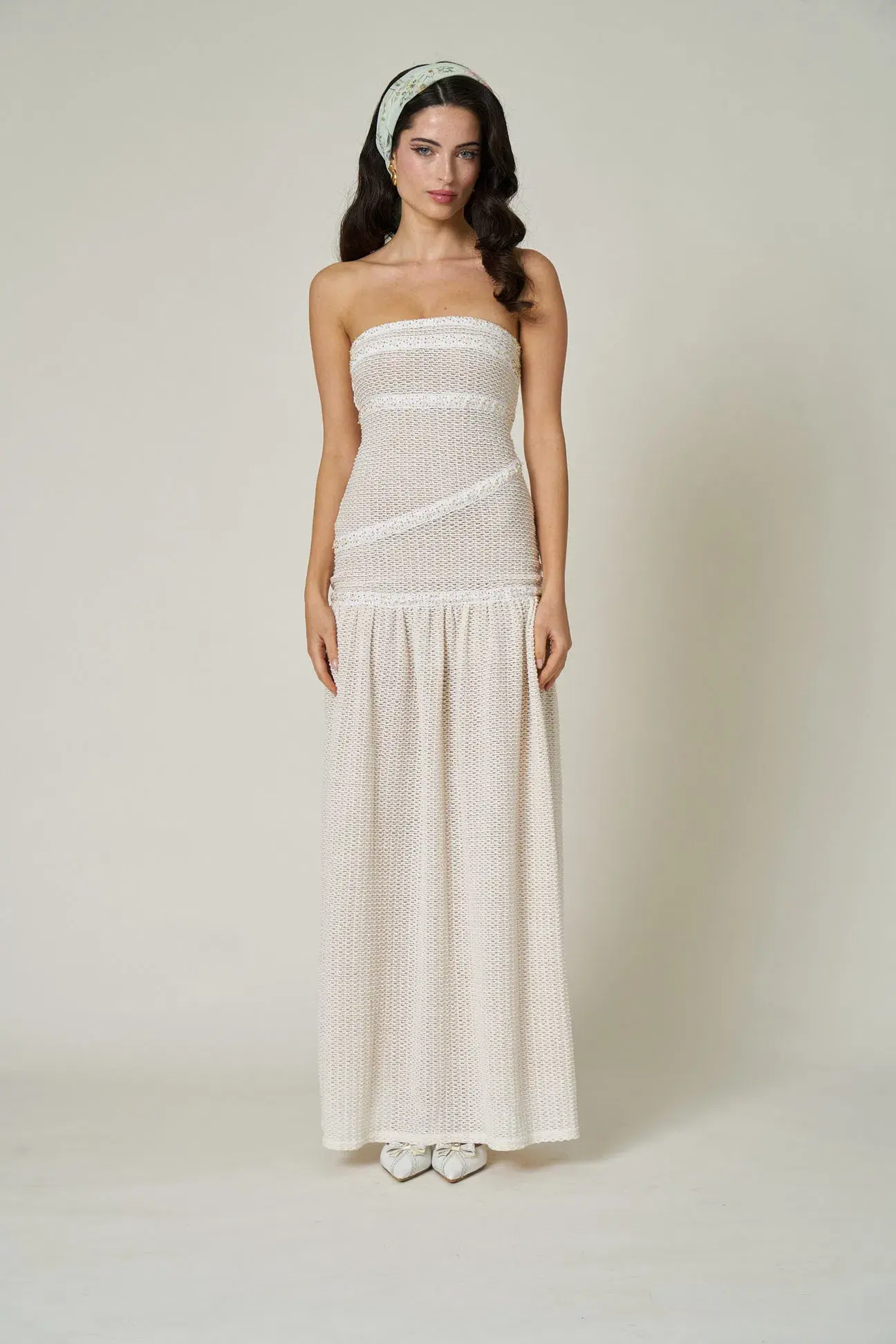 Fait Par Foutch Colette Dress Ivory Size 8 - Image 1