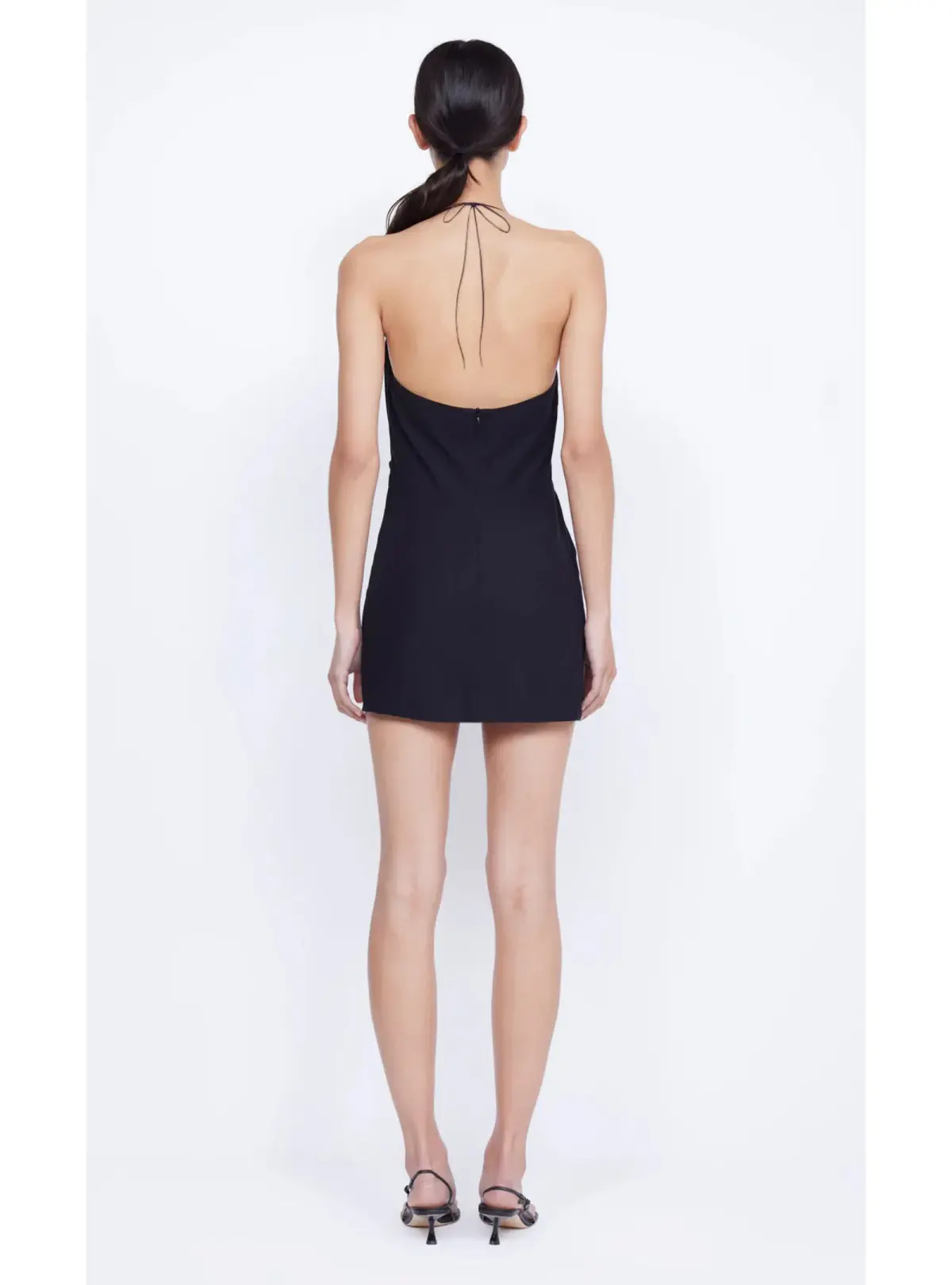 Bec & Bridge Desiree Tuck Mini Dress Black Size AU 10 - Image 3
