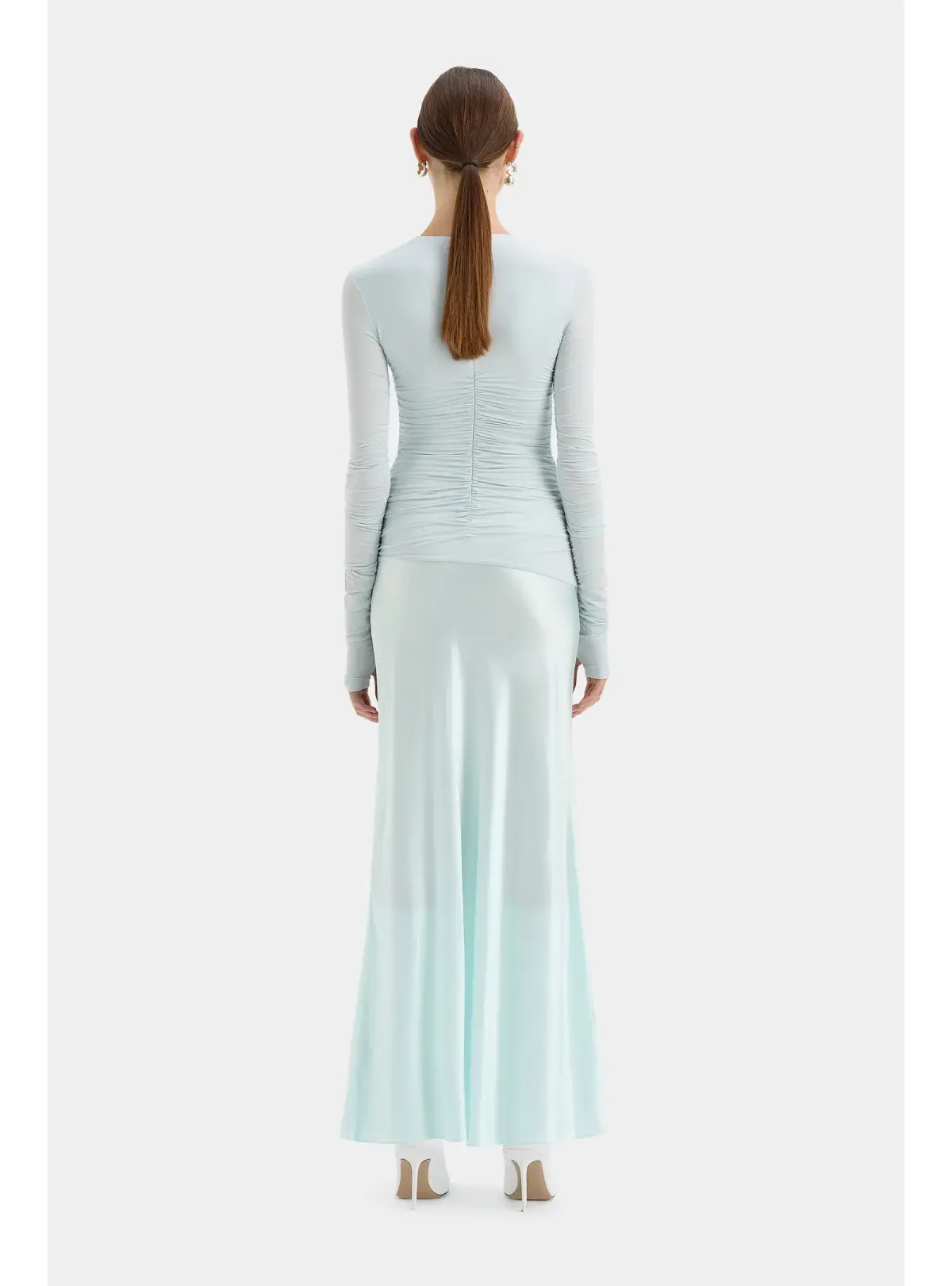 Sir The Label Alessia Draped Gown Ice Blue Size AU 8 - Image 3
