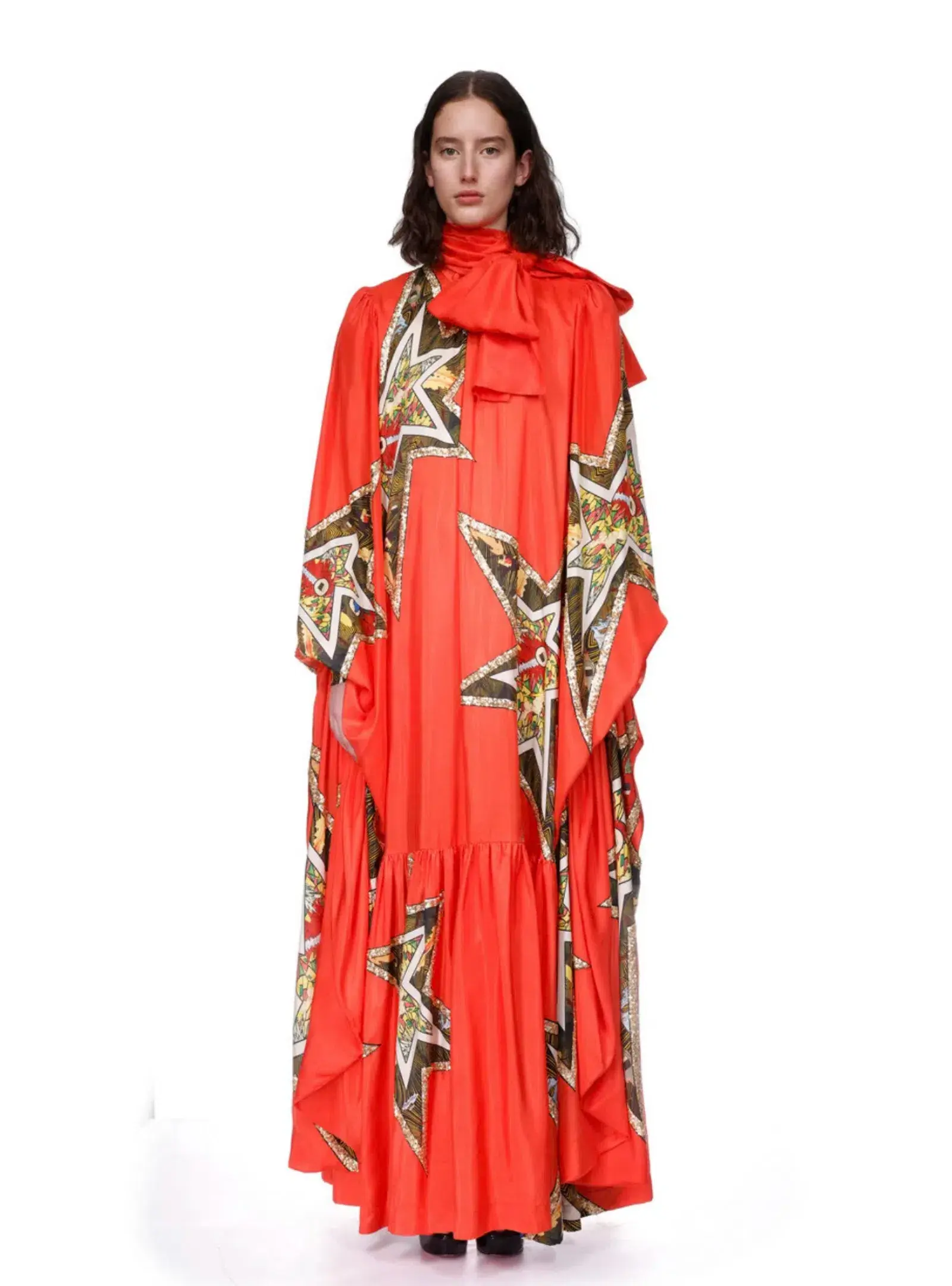 Alemais Ziggy Gown Orange Size AU 10 - Image 1