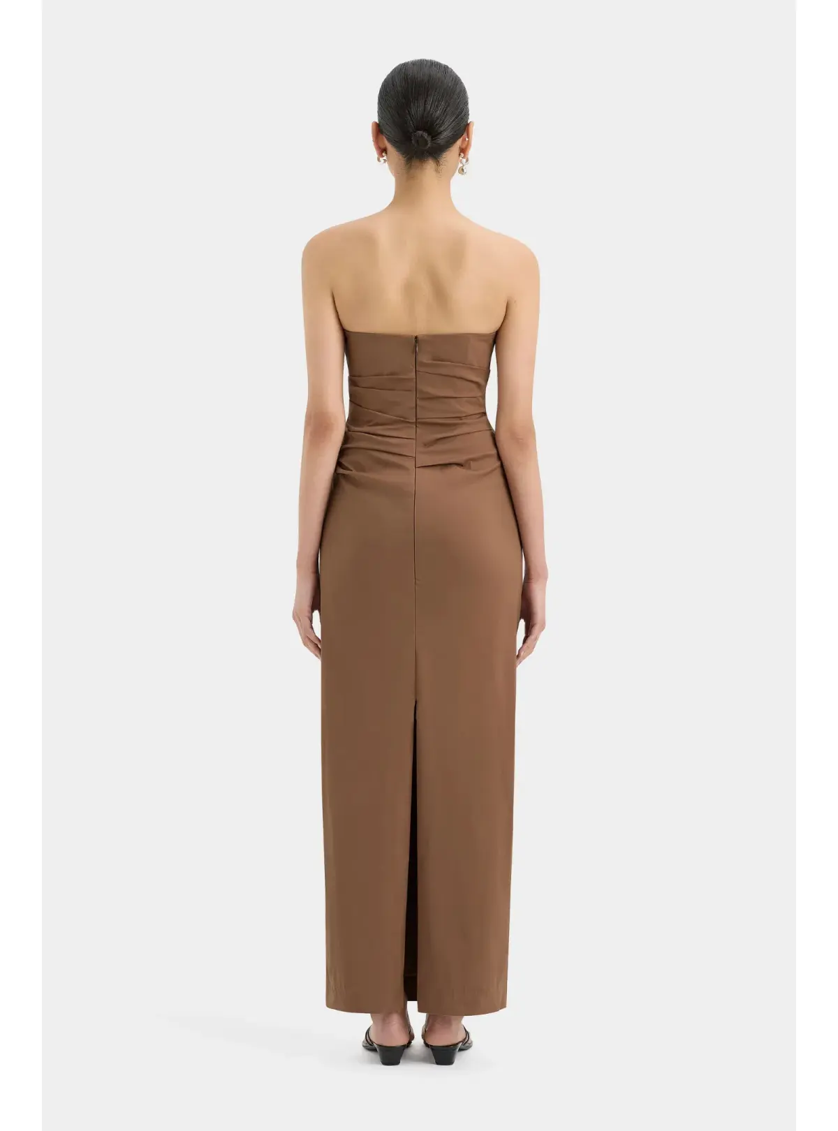 Sir the label Alba Strapless Gown in Mocha Size AU 6 - Image 3