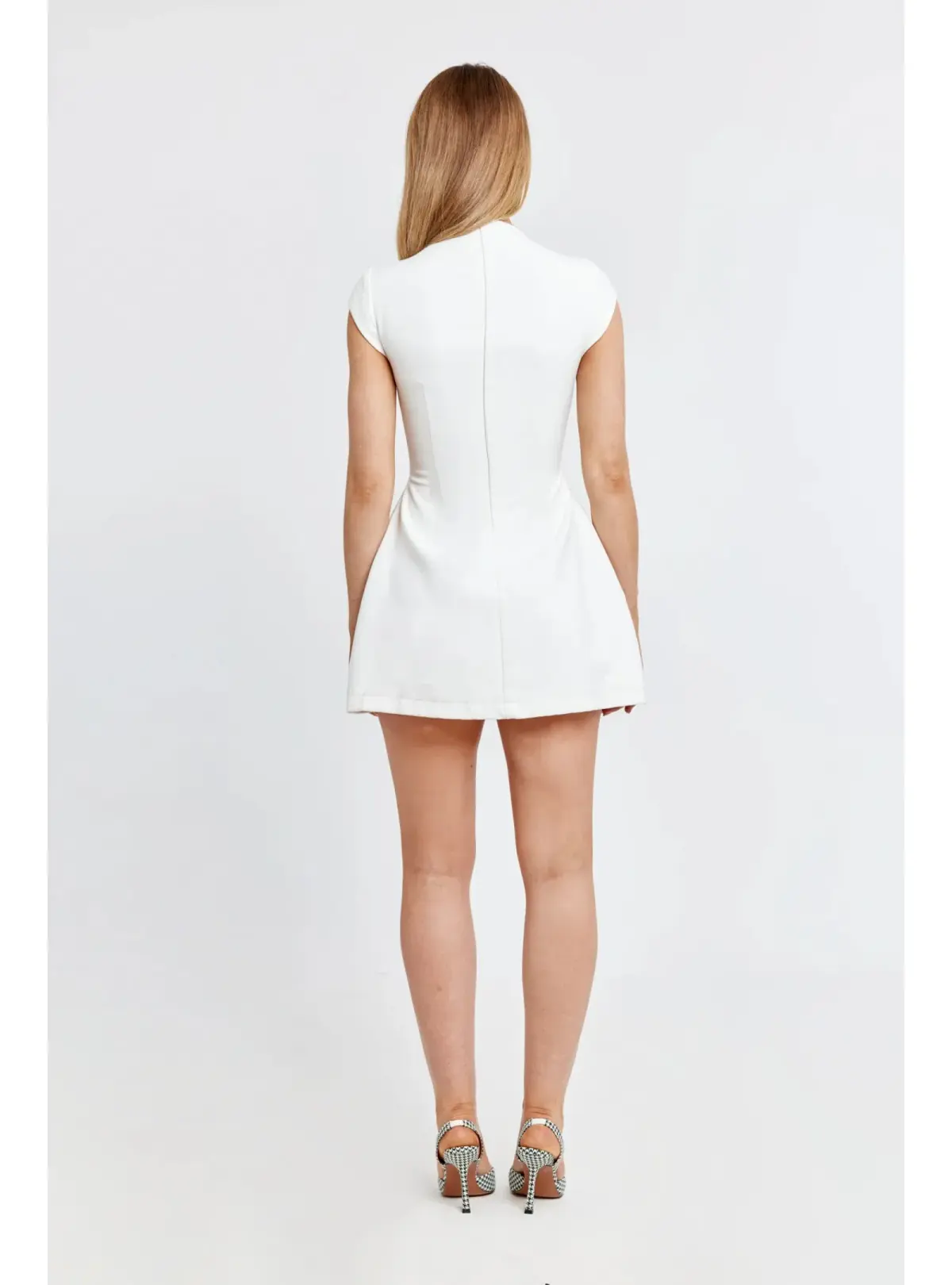 Odd Muse The Ultimate Muse Cap Sleeve Mini Dress White Size S / AU 8 - Image 3
