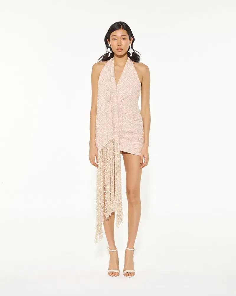 Jacquemus Valoria Mini Dress Cream Size 8 - Image 3