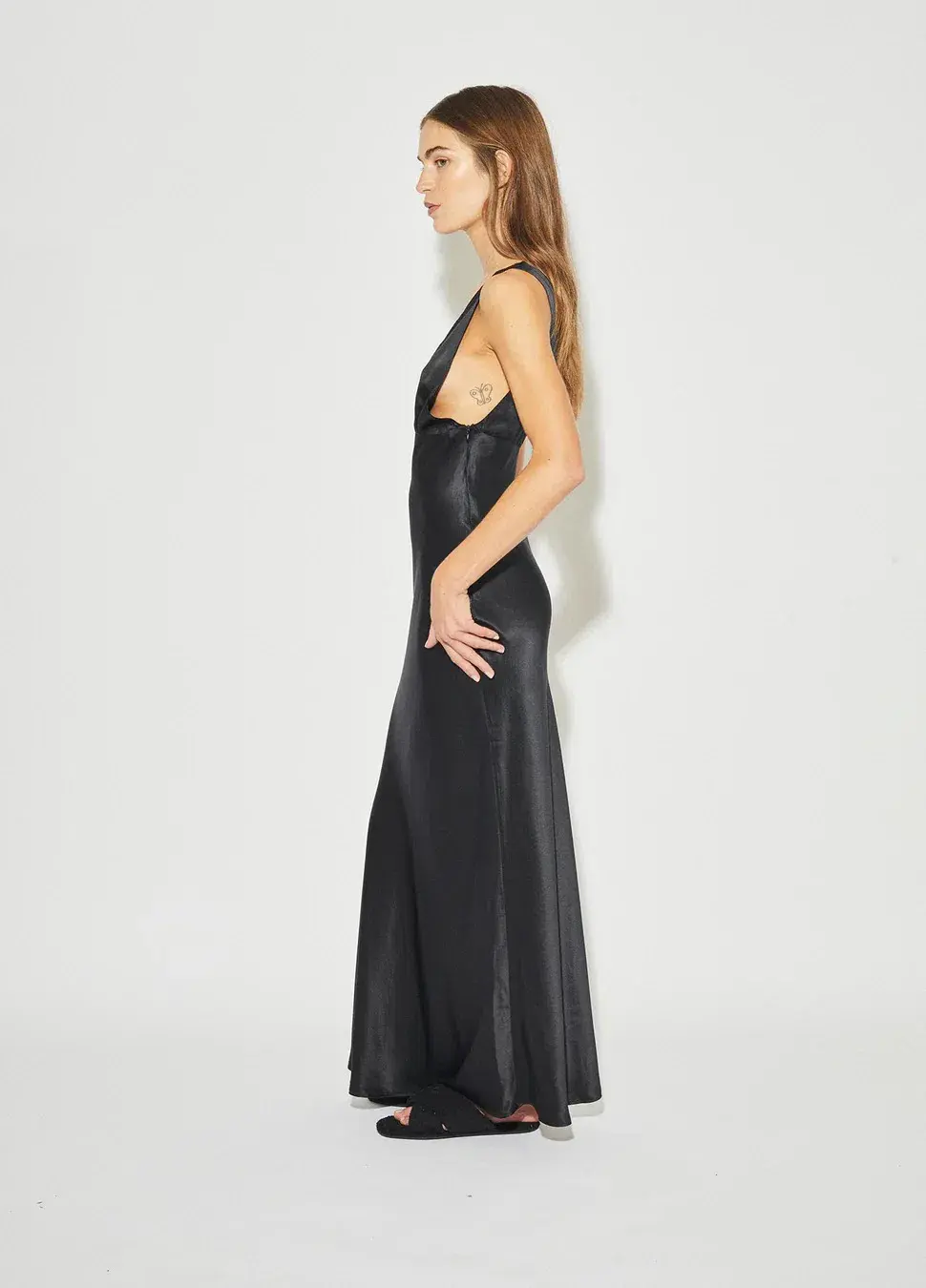 Maison Essentiele Vintage Maxi Dress Black Size 6 - Image 2