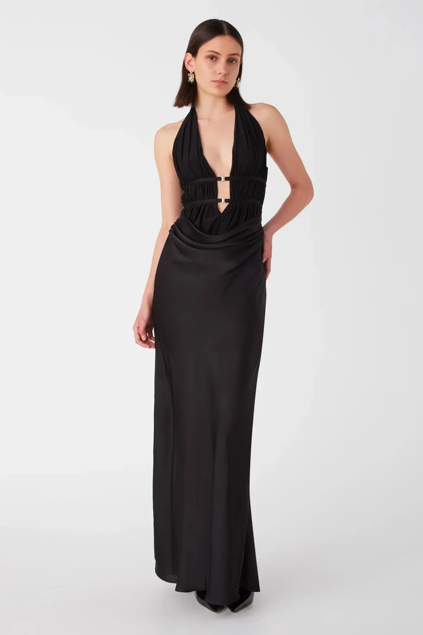 Misha Celine Maxi Dress Black Size 6 - Image 4