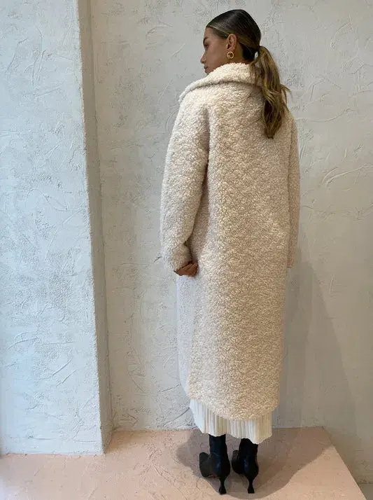 Friends with Frank Henrietta Coat Cream Size 8 - Image 4