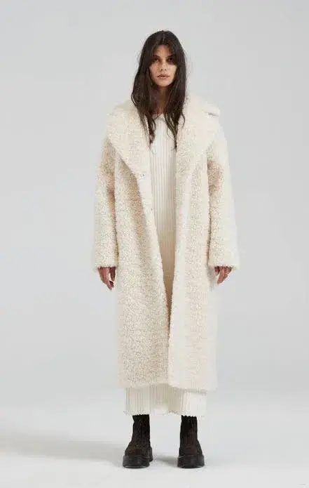 Friends with Frank Henrietta Coat Cream Size 8 - Image 2