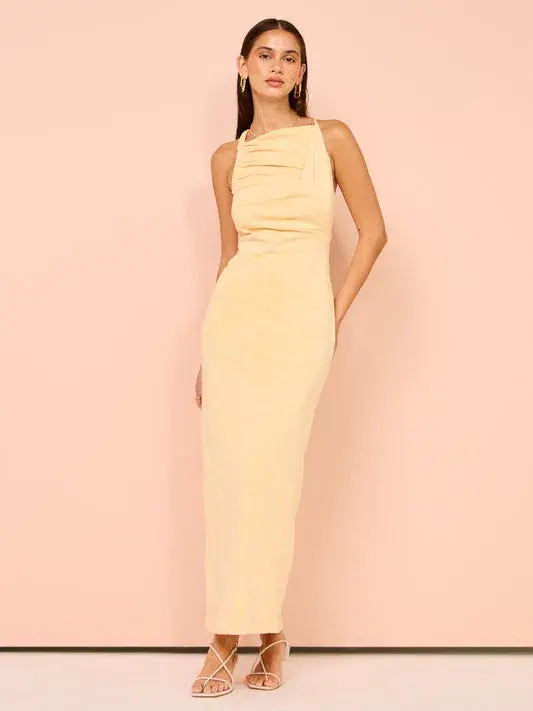 One Fell Swoop Elara Midi Dress Desert Sand Size 6 - Image 1