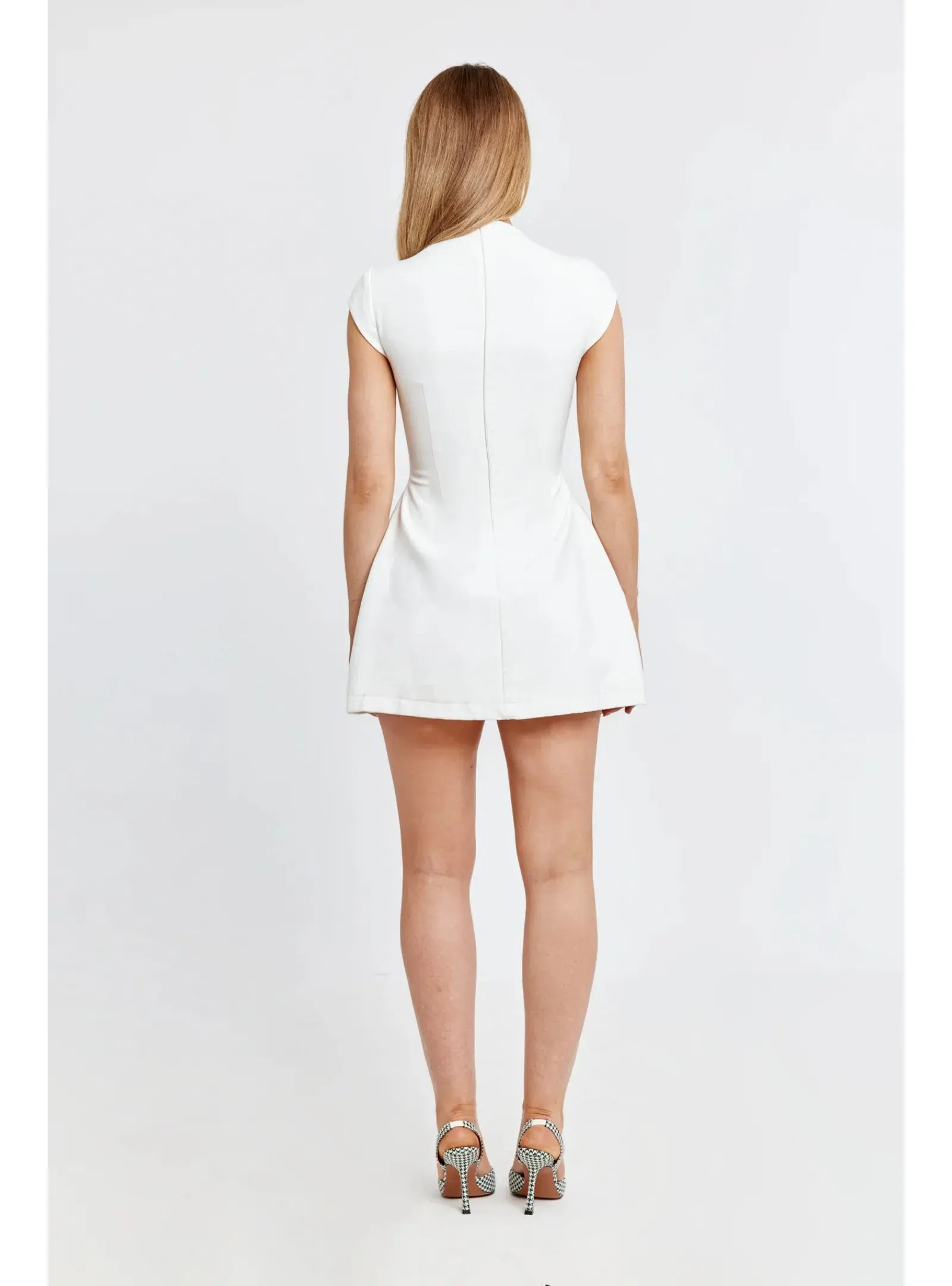 Odd Muse The Ultimate Muse Cap Sleeve Mini Dress White Size XS / AU 6 - Image 3