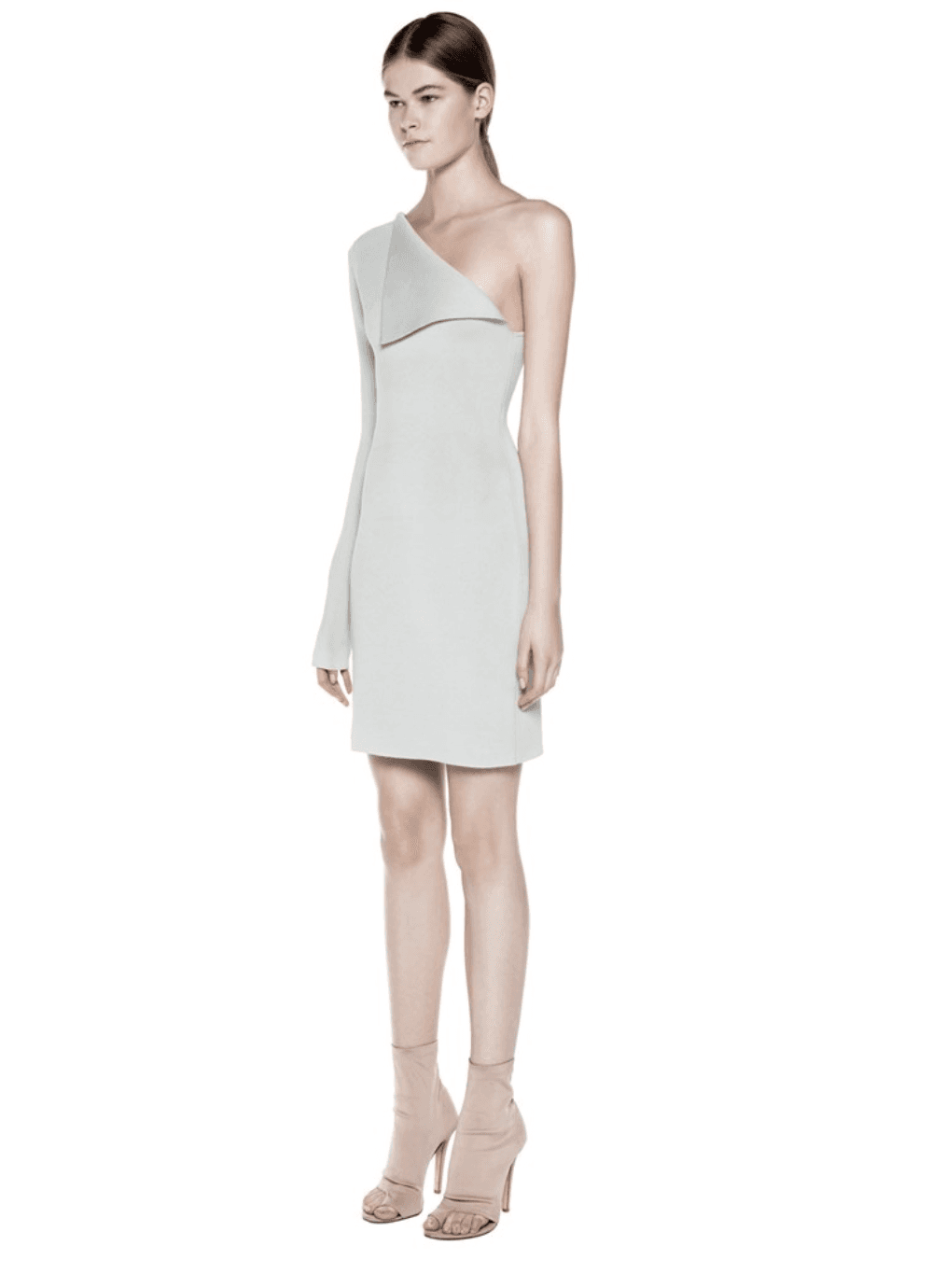 Dion Lee Alexis Sleeve Knit Dress Grey Size 6 - Image 1