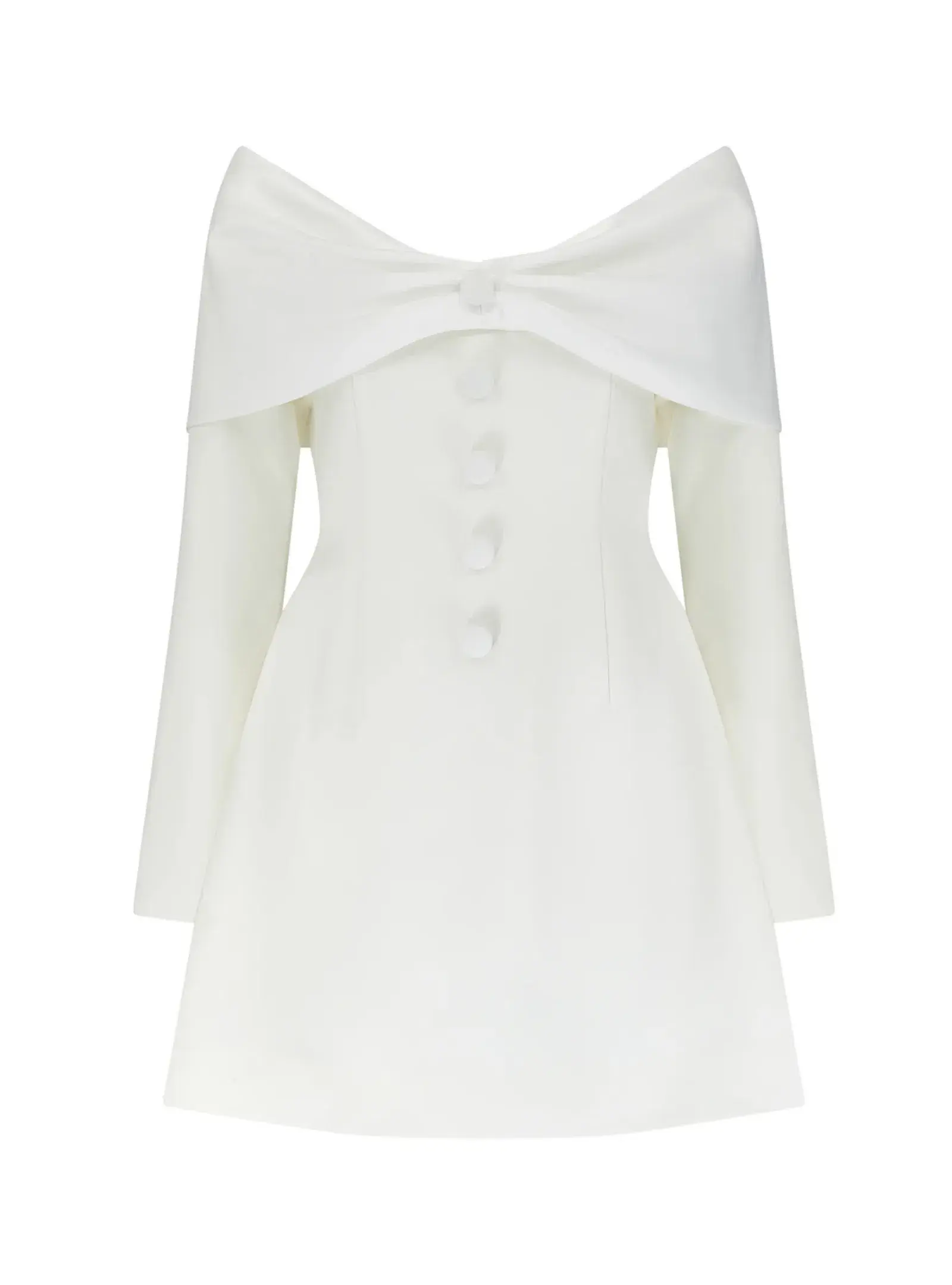 Odd Muse The Ultimate Muse Bow Mini Dress White S / AU 8 - Image 4