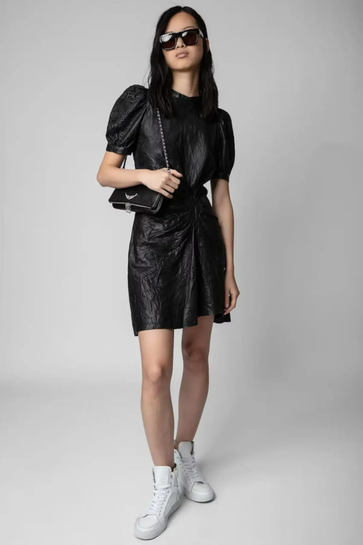 Zadig and Voltaire Rixe Lth Dress Black Size XS / AU 8 - Image 1