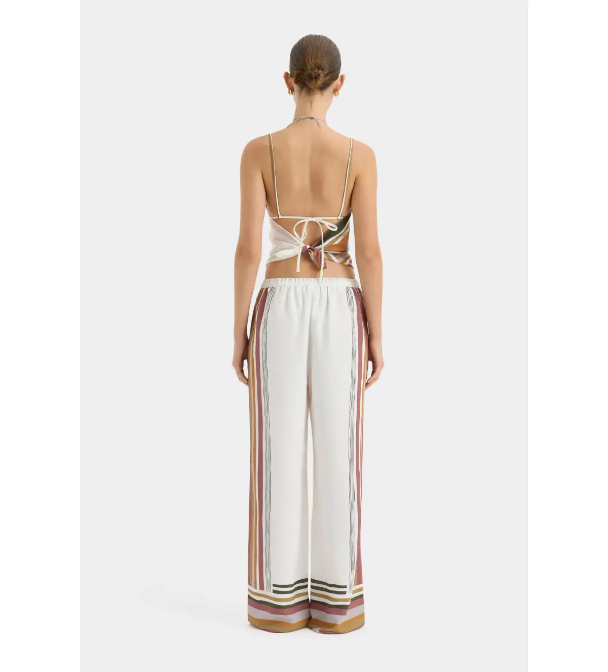 Sir the Label Caprera Scarf And Caprera Pant Set Milazzo Stripe Size 10 - Image 2