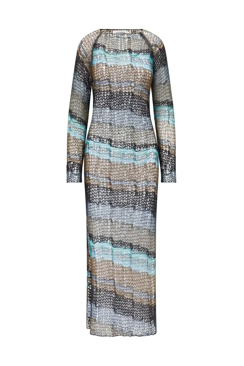 Rat and Boa Sabrina Knit Dress Multi Size 10  - Image 3