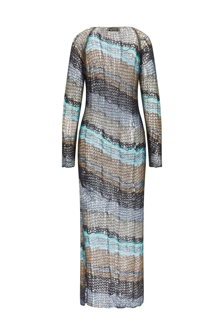 Rat and Boa Sabrina Knit Dress Multi Size 10  - Image 4