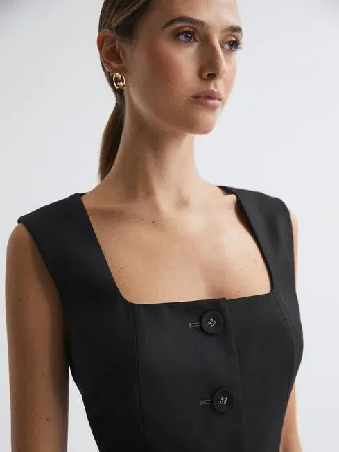 Anna Quan Lia Dress Black Ink Size 8 - Image 3