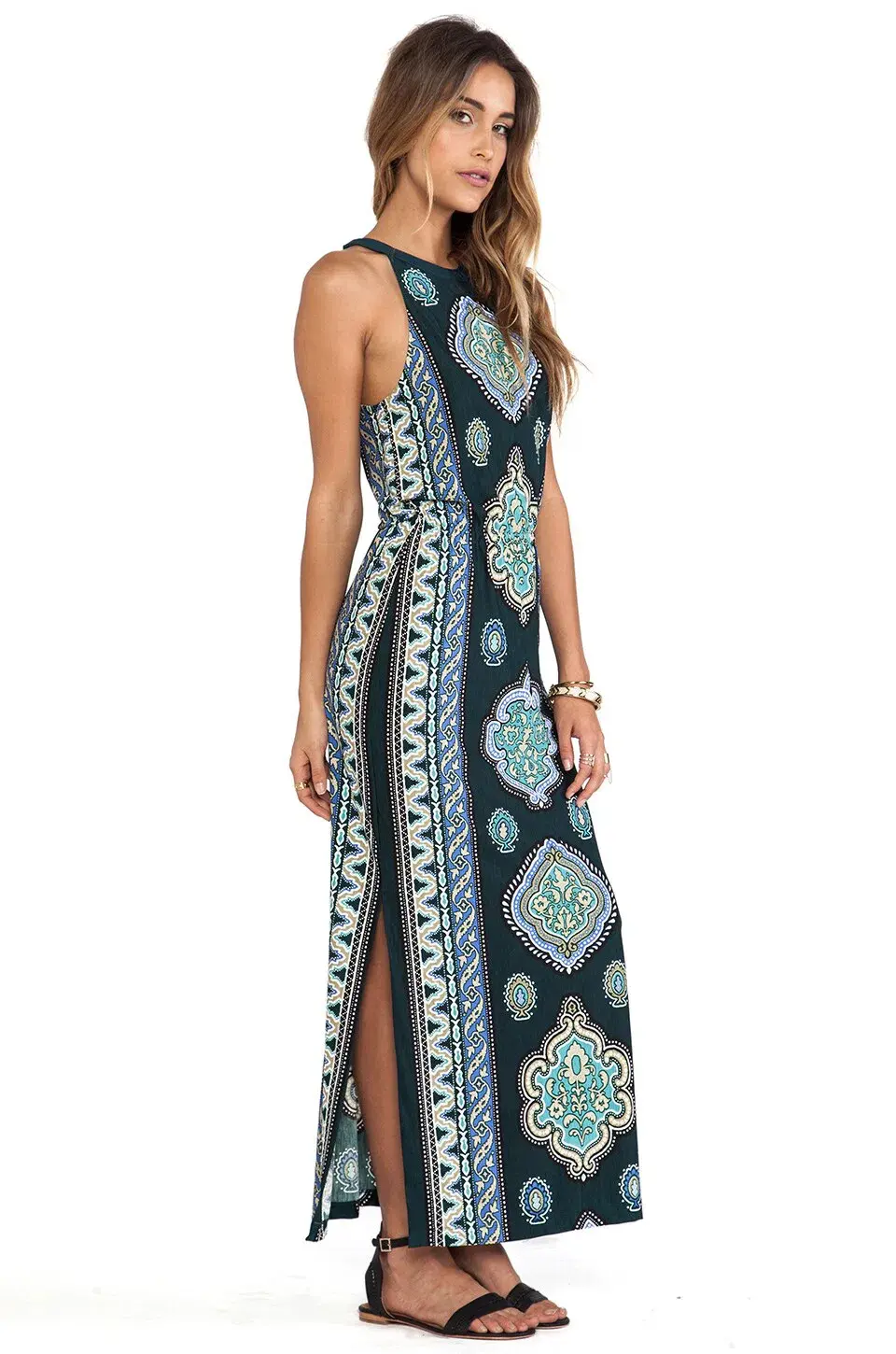 Tigerlily Mughal Midi Dress Print Size 6 - Image 2