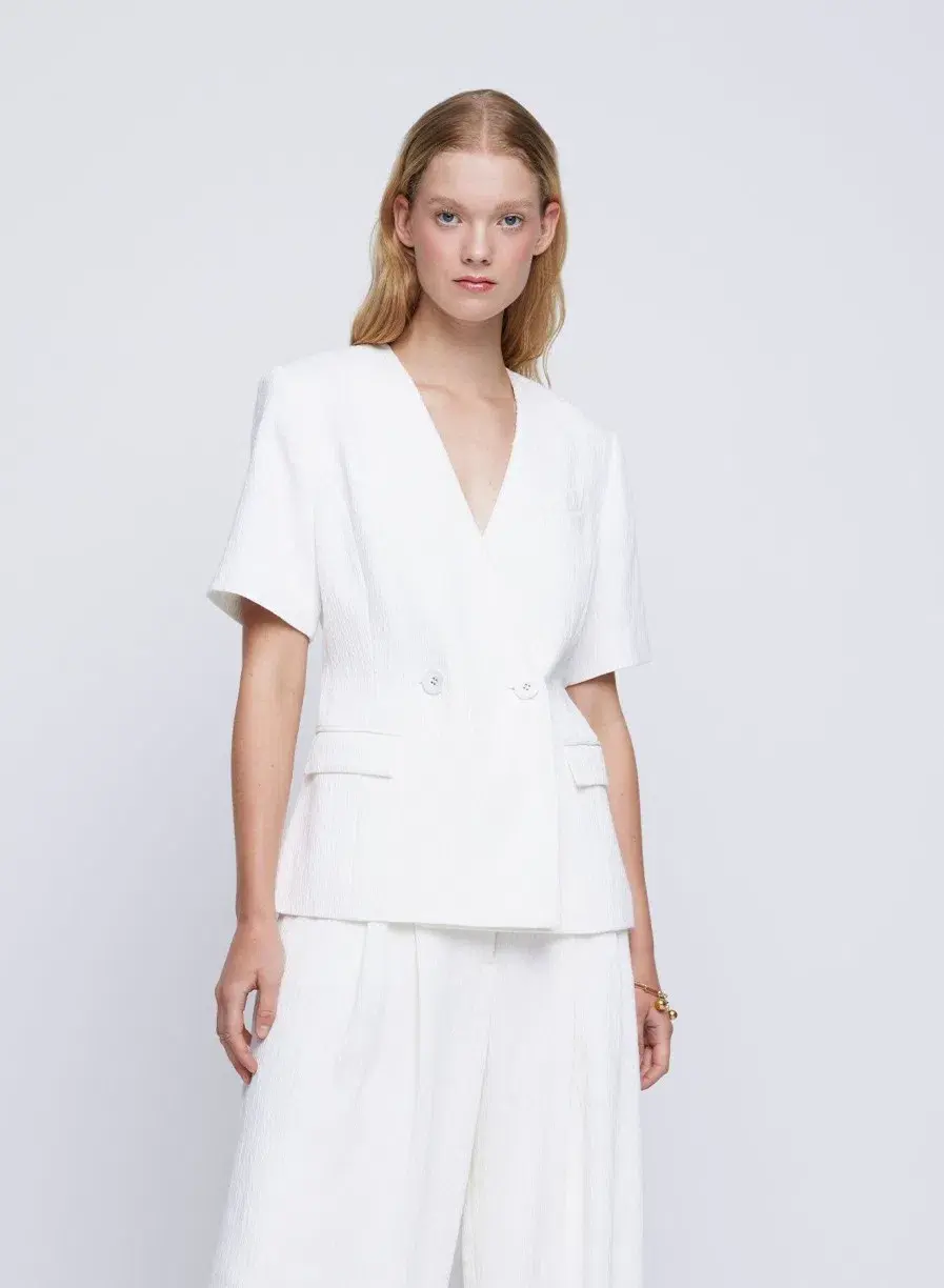 Anna Quan Kathleen Jacket And Matteo Pants Set In Carta 6 - Image 5