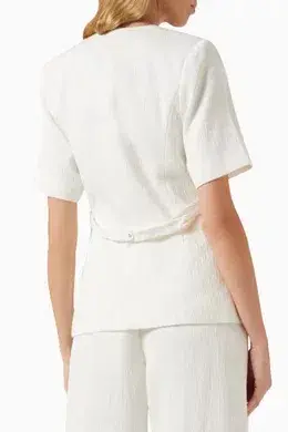 Anna Quan Kathleen Jacket And Matteo Pants Set In Carta 6 - Image 7