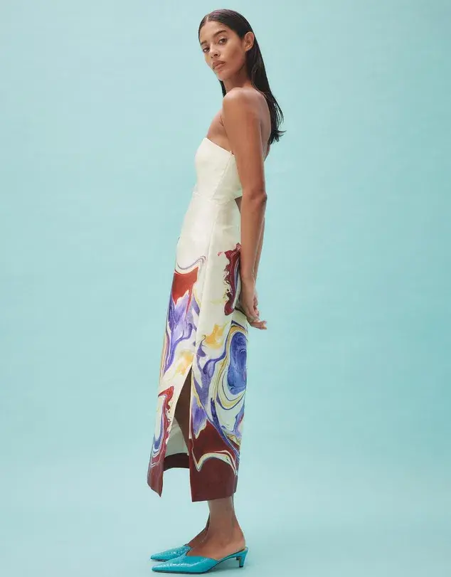 Alemais Luca Corset Dress Print Size Au 8 for rent on The Volte - main image