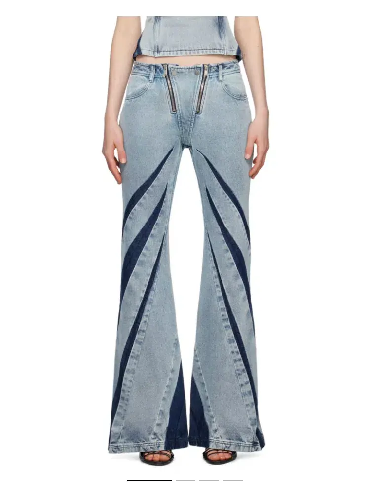 Dion Lee Darted Denim Set Blue Size 8 - Image 3