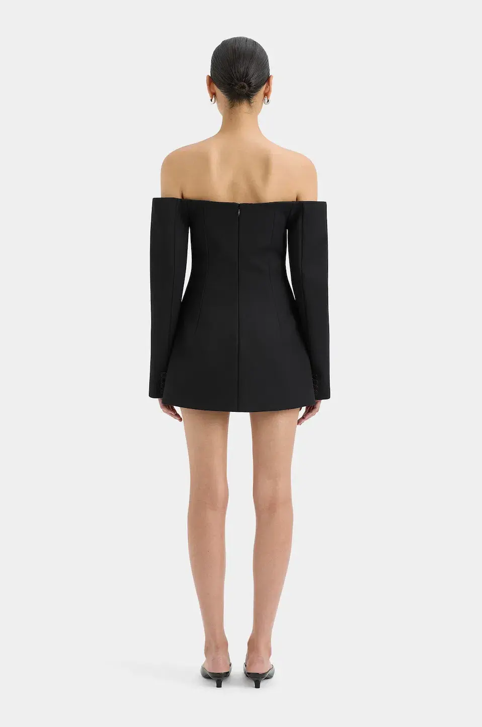 Sir the Label Sandrine Tailored Mini Dress Black Size 1 / AU 8 - Image 3