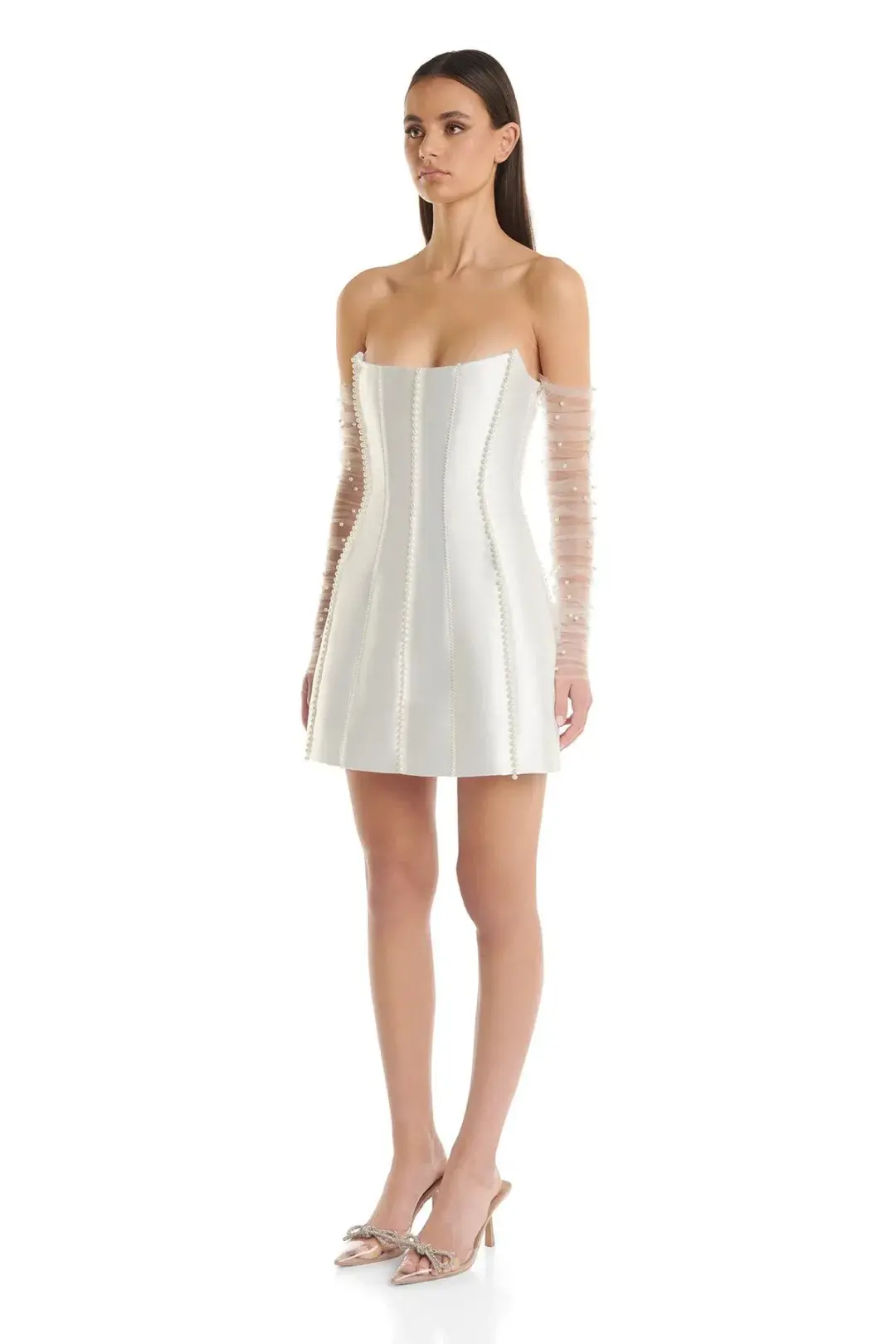 Eliya The Label Kayla Mini Dress White Size S / AU 8 for rent on The Volte - main image