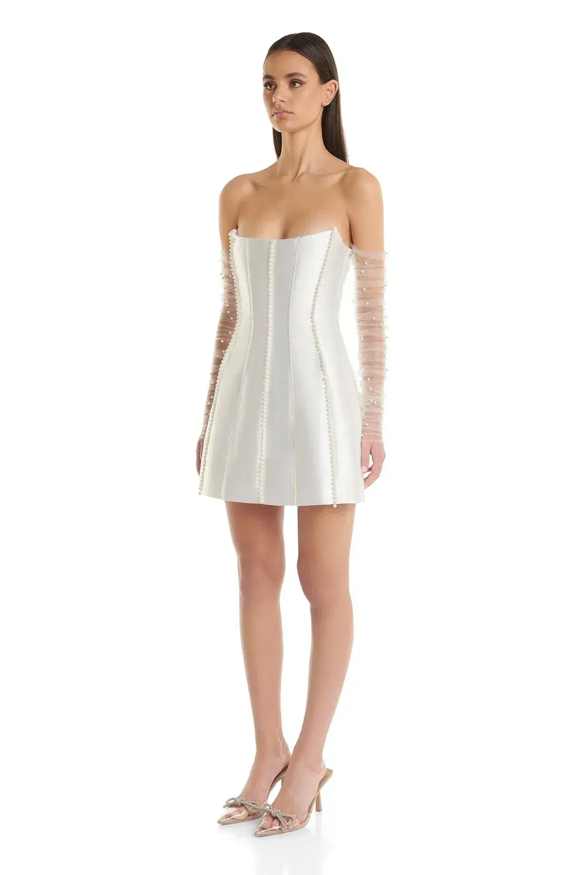 Eliya The Label Kayla Mini Dress White Size S / AU 8 - Image 5