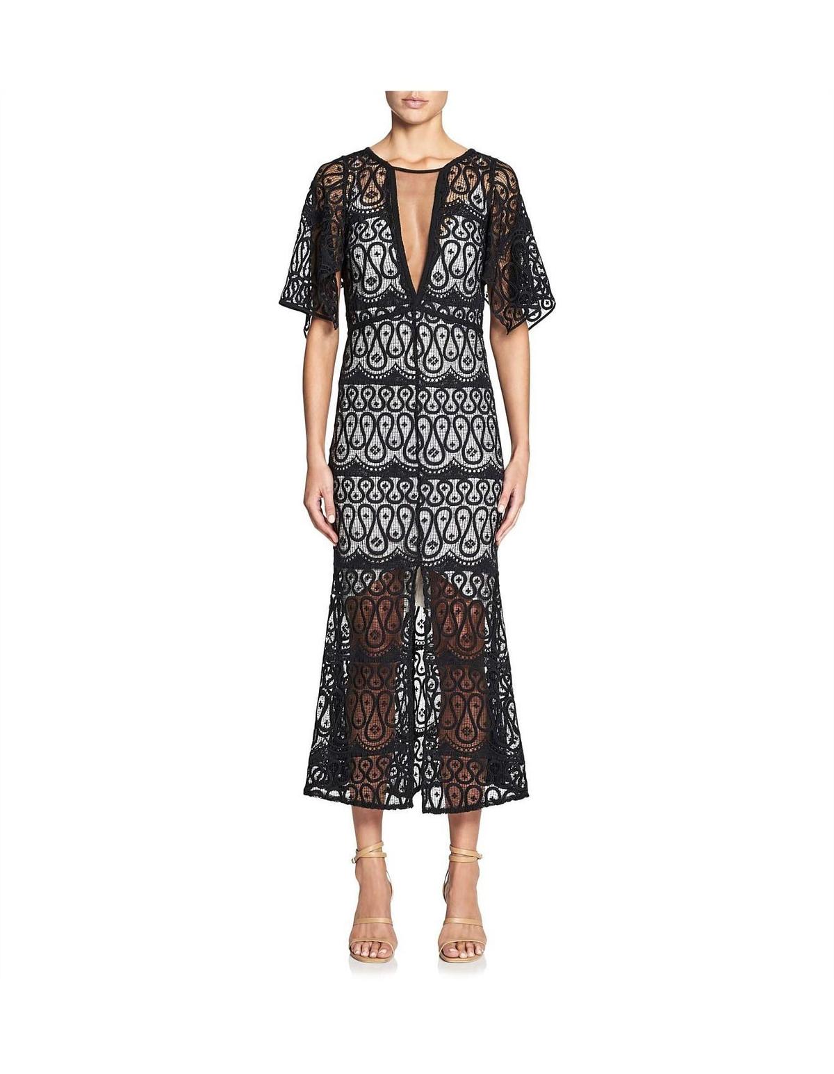 Manning Cartell Serpentine Lines V-Neck Dress - Image 1
