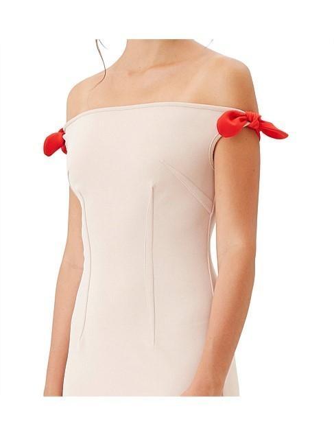 By Johnny Bare Shoulder Tie Dress - Image 4