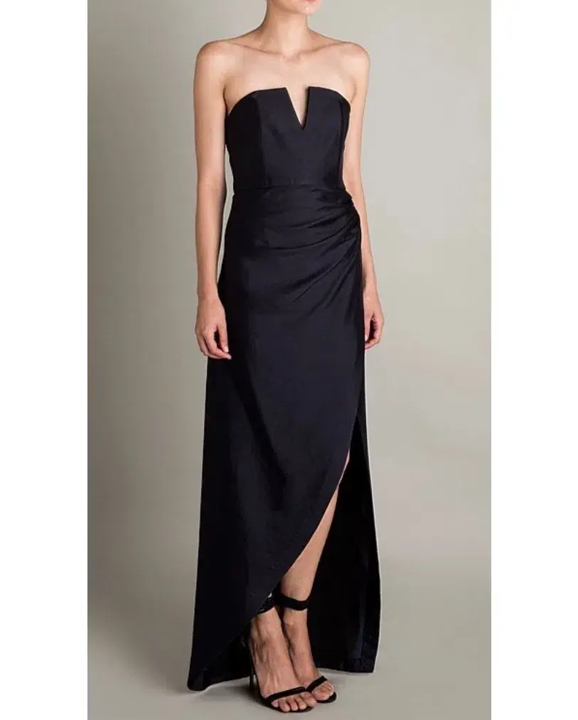 Bianca Spender Cotton Silk Phantasm Dress Ink Size 8 - Image 2