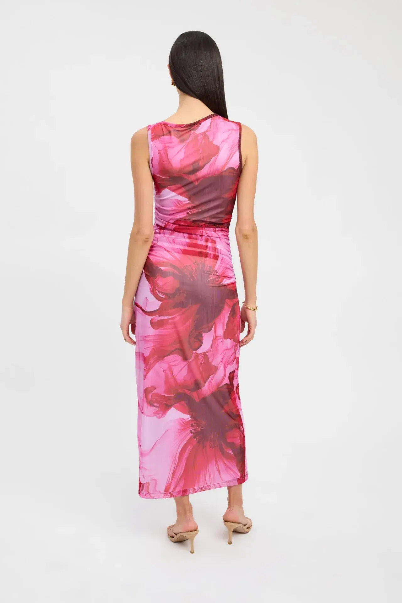 Kookai Rosalia Midi Dress Pink Size 8 - Image 3