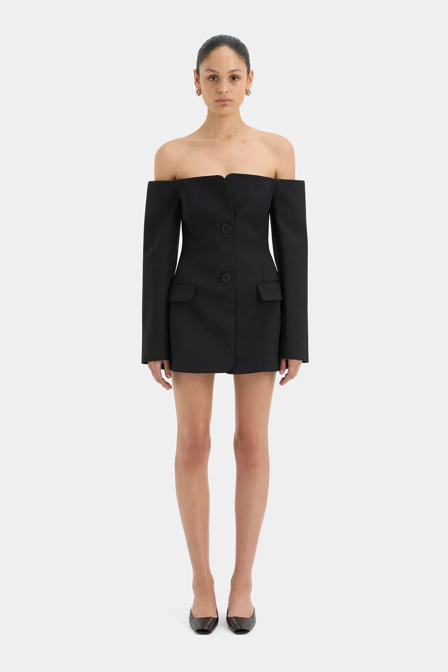 Sir the Label The Sandrine Tailored Mini Dress Black Size 10  - Image 1