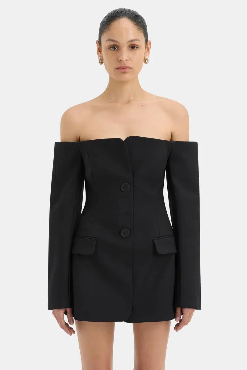 Sir the Label The Sandrine Tailored Mini Dress Black Size 10  - Image 2