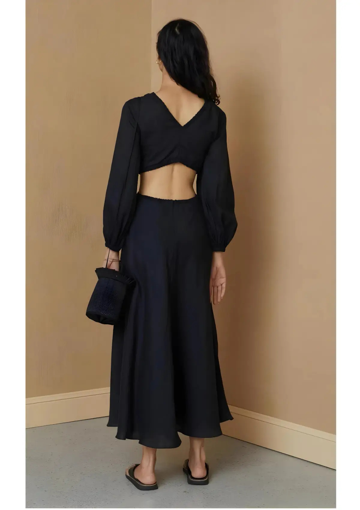 Bec & Bridge Madeleine Midi Dress Black Size AU 6 - Image 2