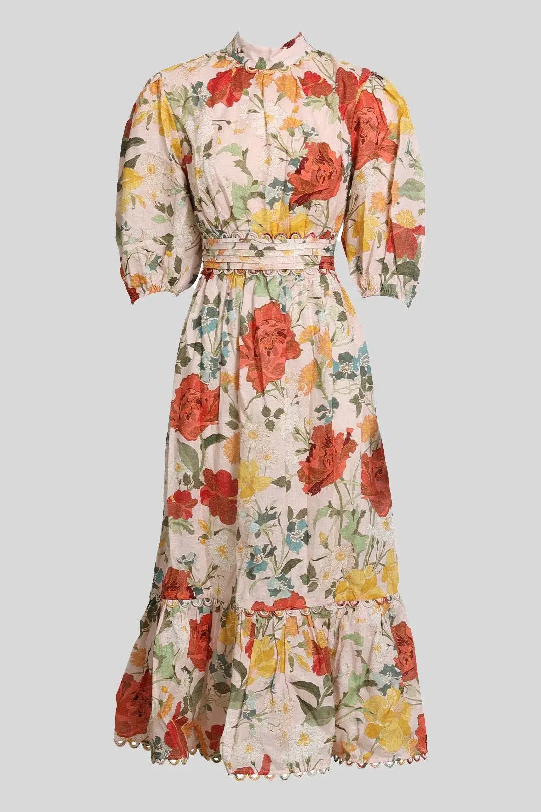 Kate Ford Dahlia Eyelet Gown Floral Size 10 - Image 2