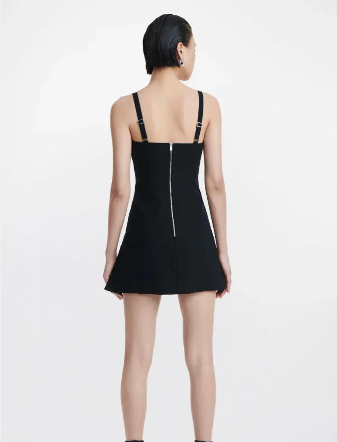 Dion Lee Hook Eye Pocket Dress Black Size 10 - Image 3