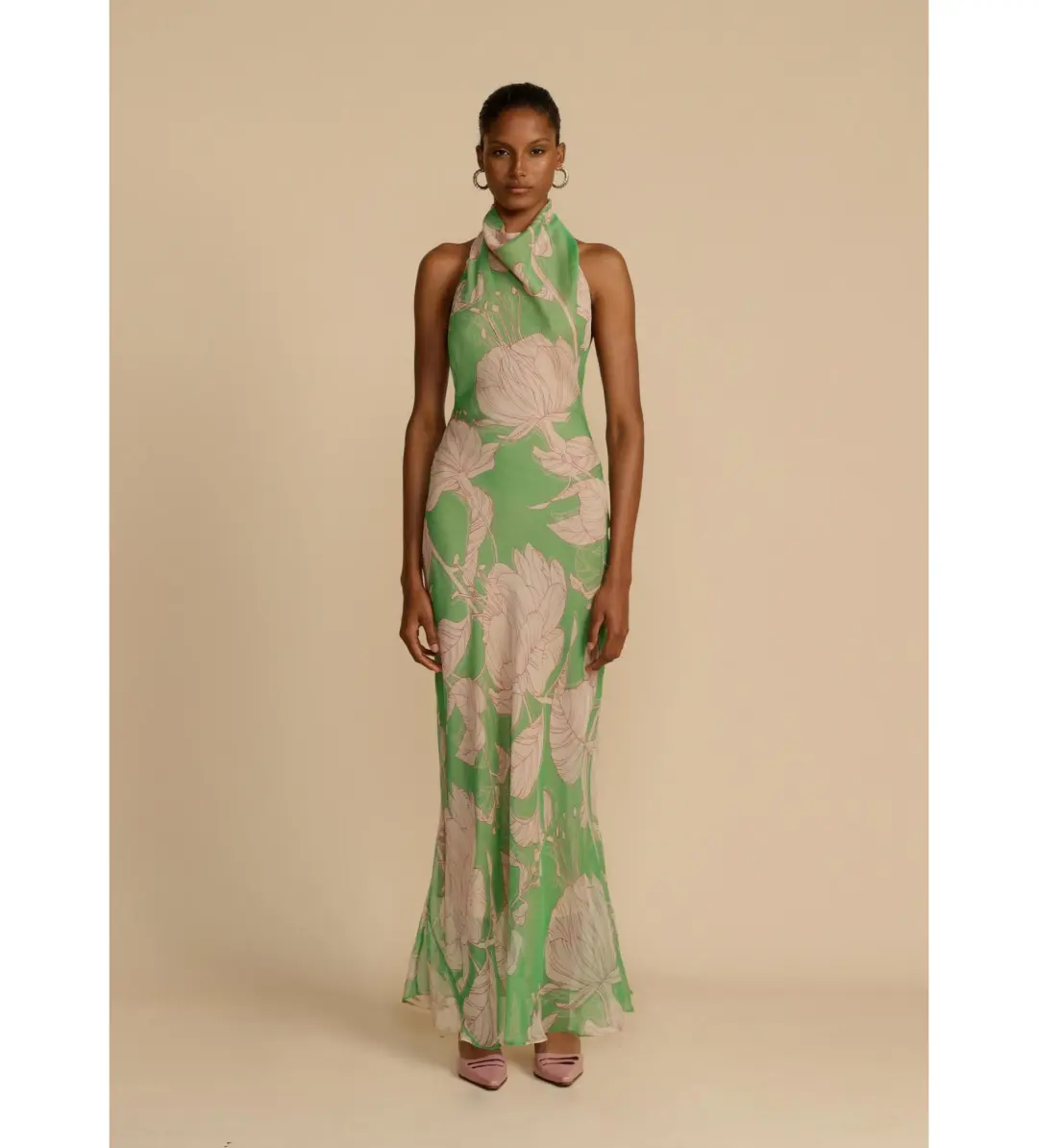 Arcini Ori Josefine Dress Spring Large Scale Floral Print Size AU 8  for rent on The Volte - main image