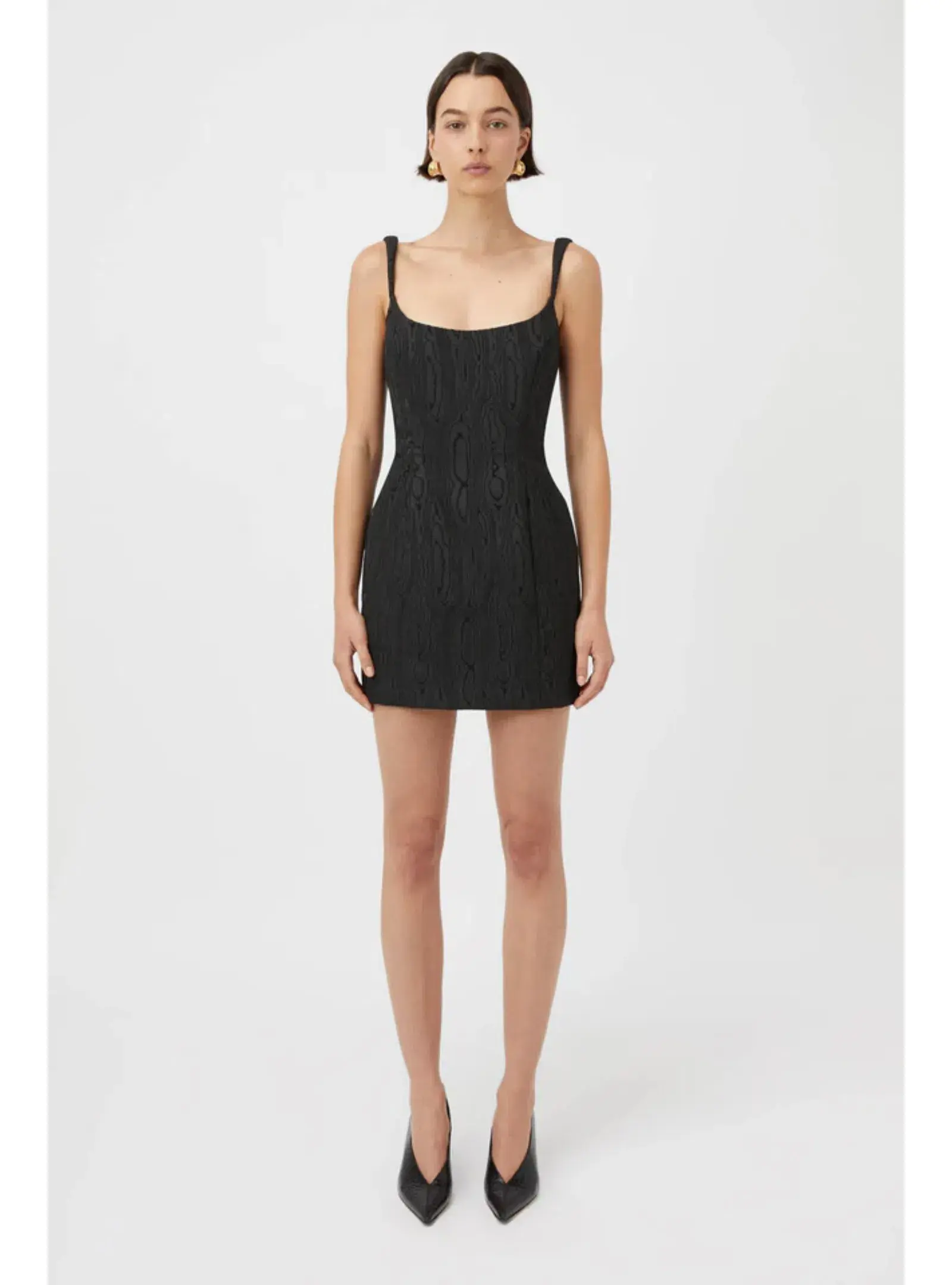Camilla & Marc Malla Mini Dress in Black Size AU 10  - Image 1