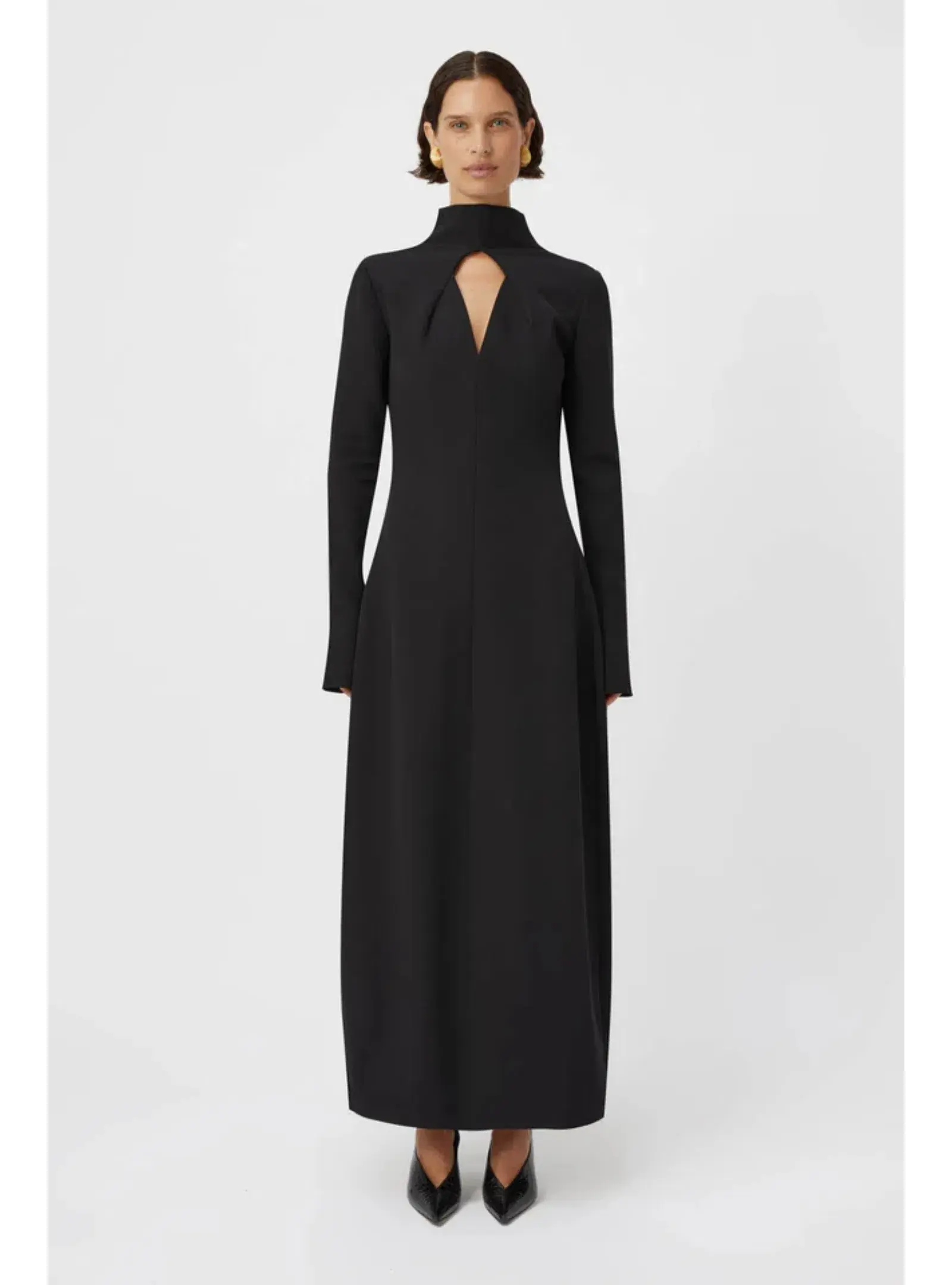 Camilla and Marc Tenera Cocoon Maxi Dress in Black Size AU 8  - Image 1