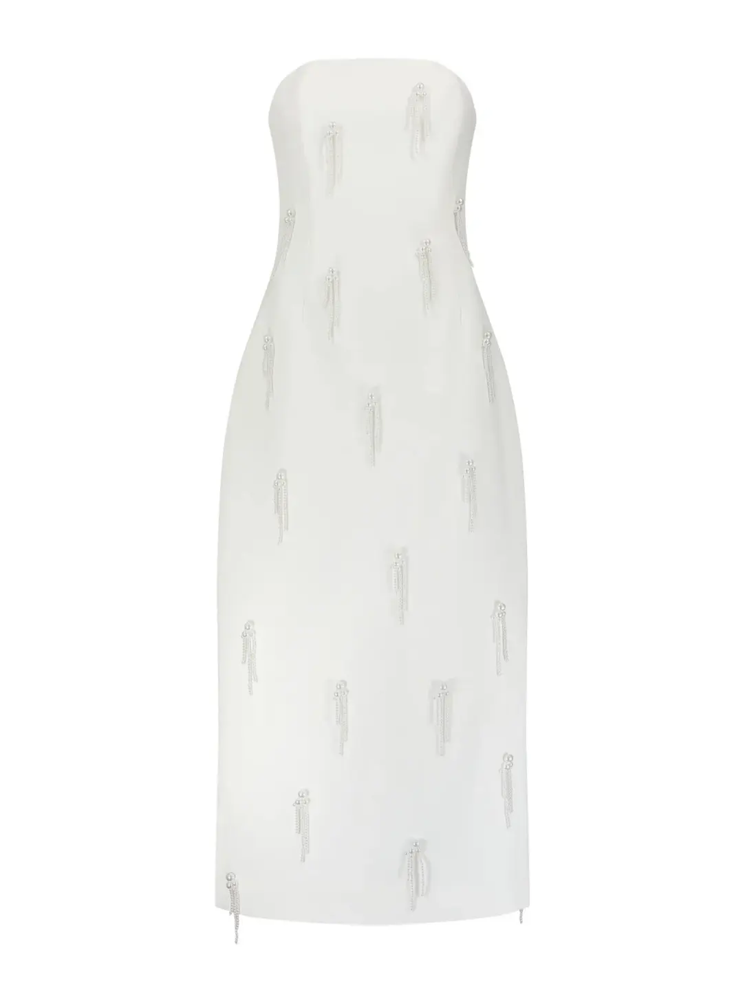 Odd Muse The Ultimate Muse Embellished Midi Dress White Size AU 8 for rent on The Volte - main image