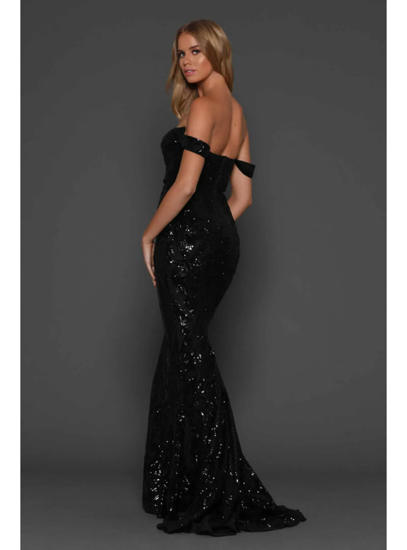 Elle Zeitoune Harris Gown Black Size AU 8 - Image 3